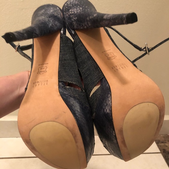Stuart Weitzman Denim Heels - Picture 6 of 6